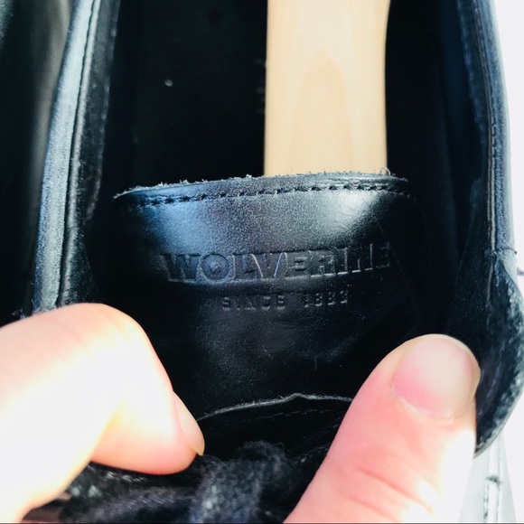 Wolverine Kirk Black Men’s Oxfords - Picture 3 of 8